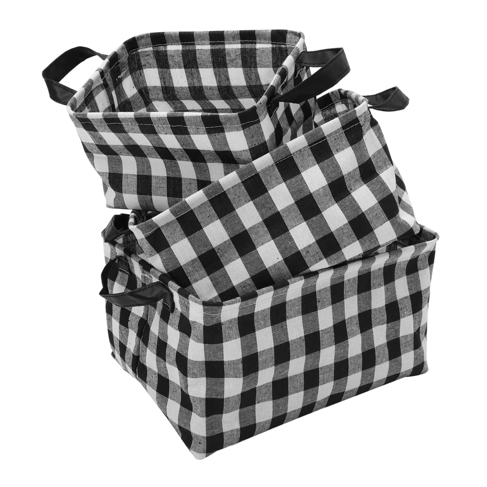 Panier de rangement vêtements en coton lin contre le désordre du linge