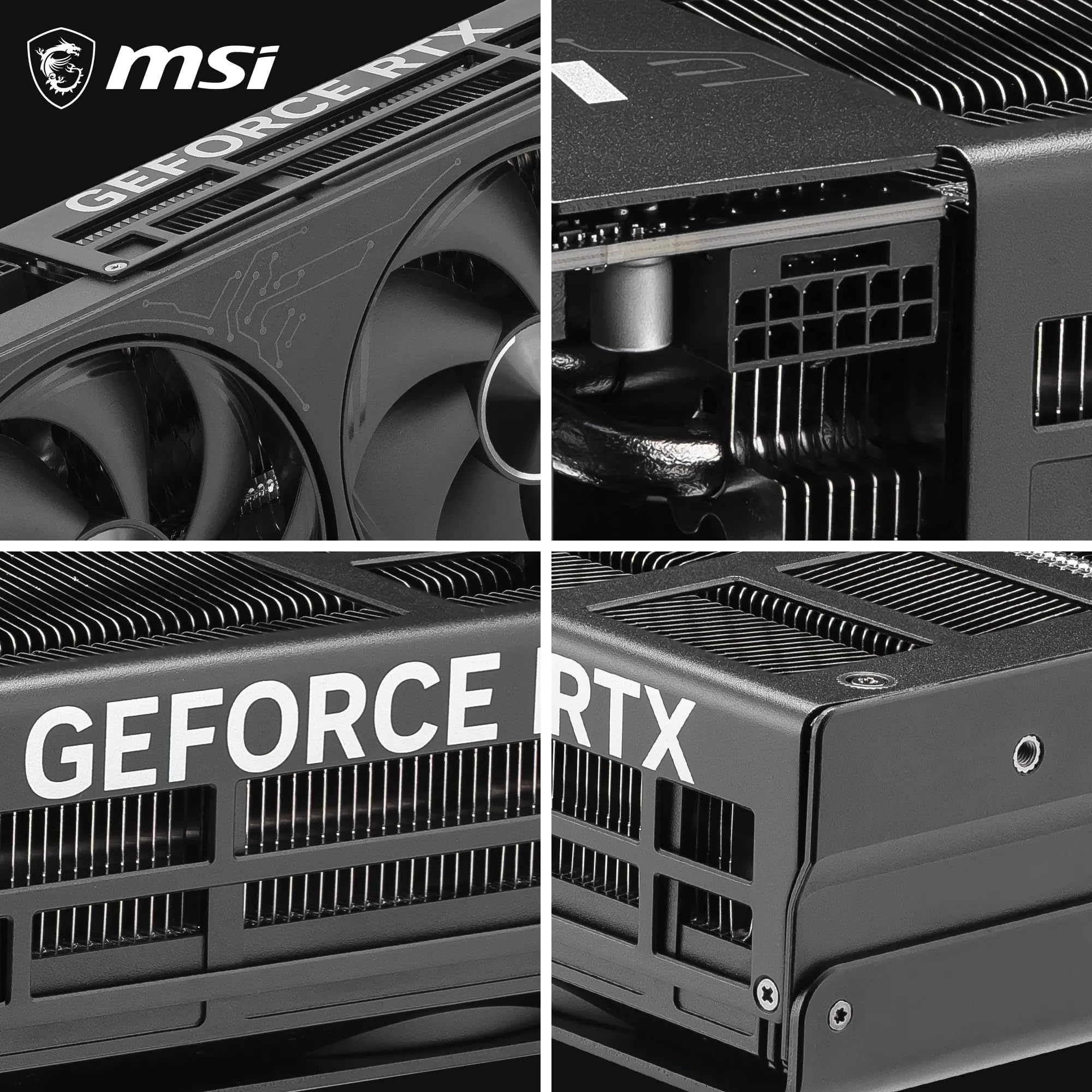 MSI NVIDIA GeForce RTX 5080 16G Inspire 3X OC Black Carte Graphique 16 Go GDDR7 30 Gb/s 256 Bits Triple Ventilateur STORMFORCE Fan HDMI 2.1b DisplayPort 2.1b SFF Ready