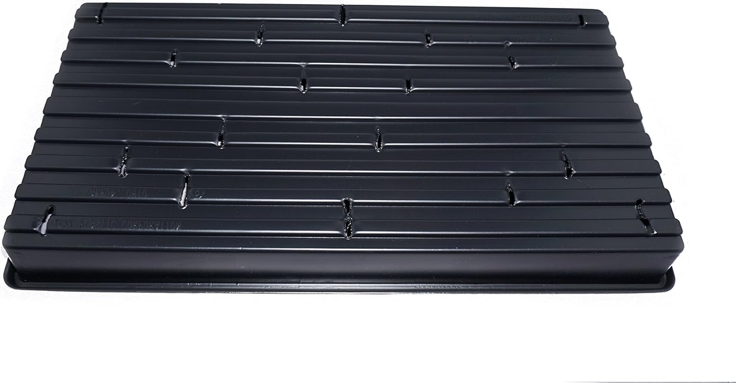 Heavy Duty, Made in USA, 1020 Growing Tray for Garden Seeds, Microgreens, Wheatgrass (with Drain Holes)