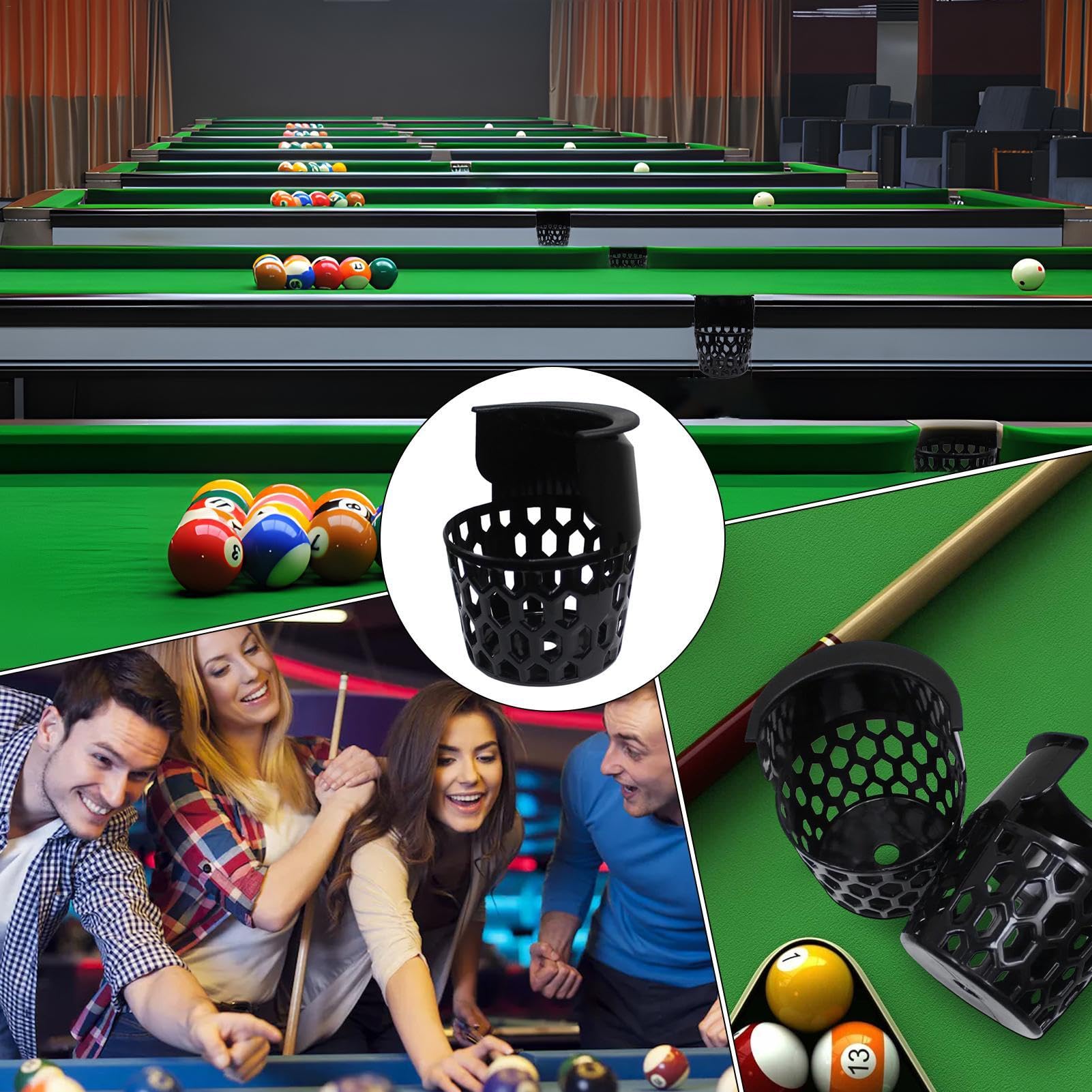 Billardtischtasche - Billardtisch-Taschen - Sechseckige Löcher Billiard Kugel Aufbewahrungstasche | Praktische Billardnetz Tasche, Pooltisch Ersatzteile für die meisten Billardtische