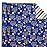 WRAPAHOLIC Reversible Hanukkah Wrapping Paper - Mini Roll - 17 Inch x 33 Feet - Blue Gold White Menorahs and Stripe Chanukah Wrapping Paper Perfect for Hanukkah, Chanukah, Holiday
