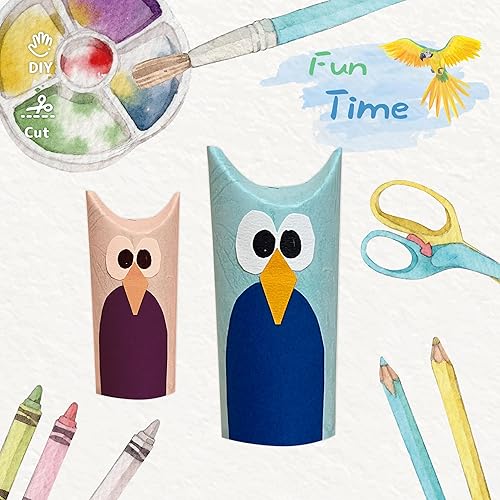 Miniatura 4 de Craft Rolls - Tubos de cartón, paquete de 30 tubos de cartón blanco para bricolaje, aulas, dioramas, 1.7 x 3.95 pulgadas