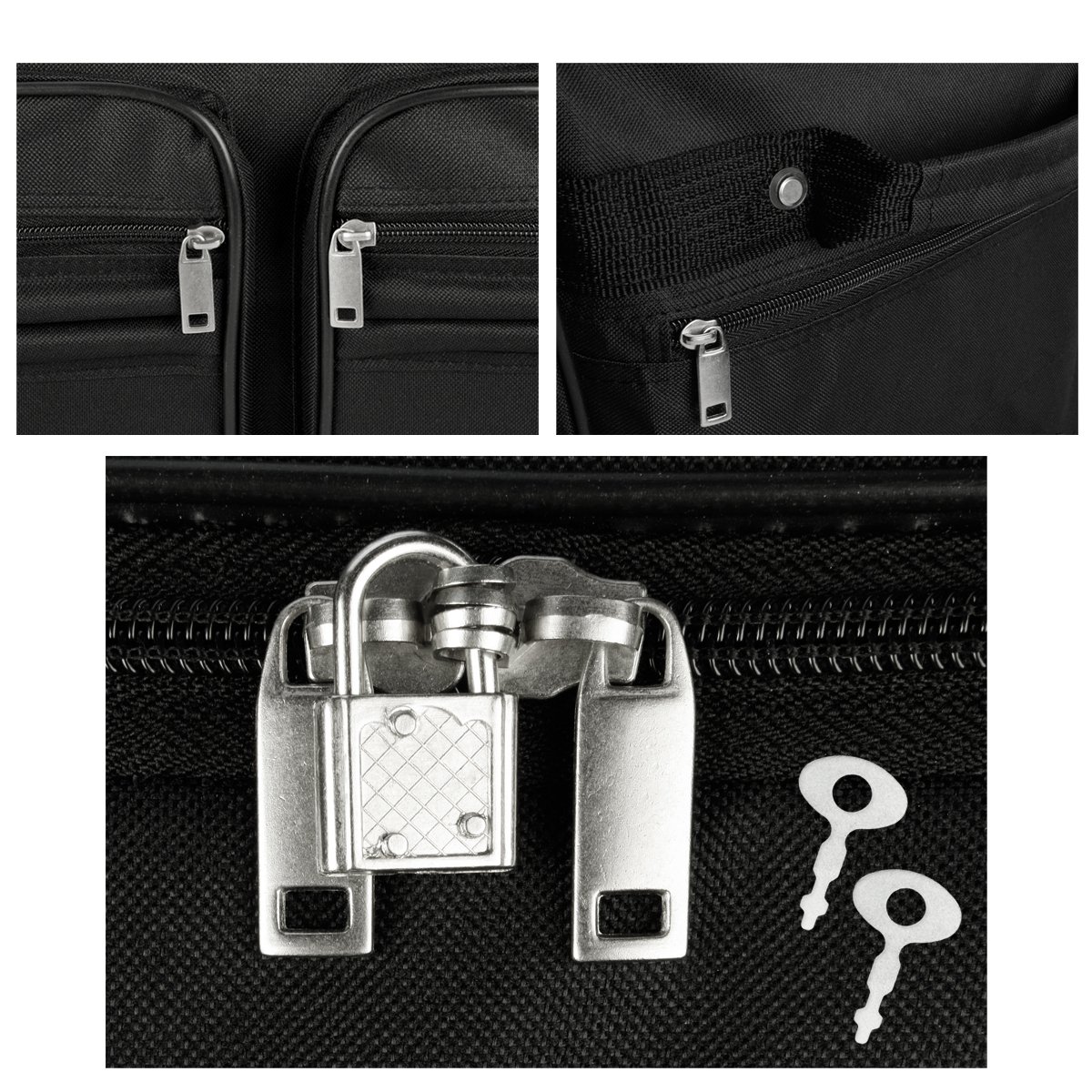 Leonardo® Sac de Voyage à roulettes XXL | 132 L Sac de Sport | Sac á Bagage Grande | Sac de Voyage Pliable pour Homme & Femme | Solide & Léger, Design Sportif | 81,5x39x41,5 cm | Noir