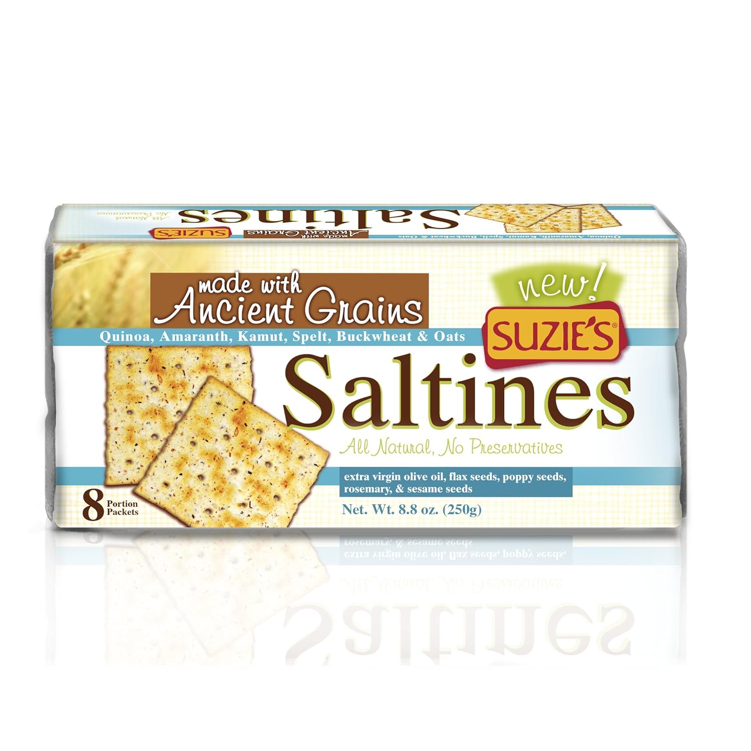 Suzie's Saltines, Ancient Grains, 8.8 Ounce