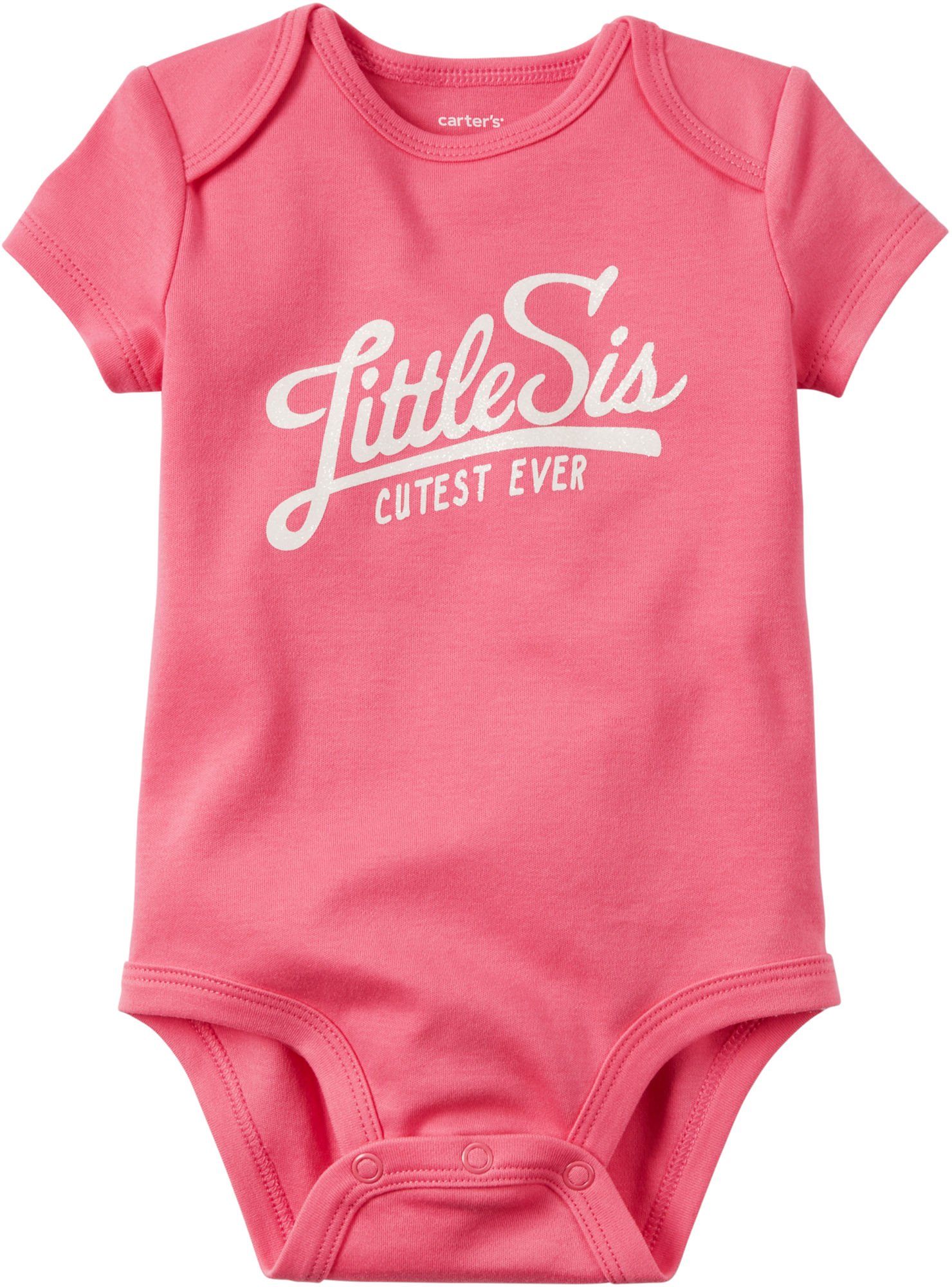 Carter's Baby Mädchen Body Little Sis - Pink - 9 Monate