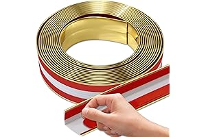 L-Shaped Peel and Stick Corner Molding: Elegant Furniture Edge Bumper and Protection