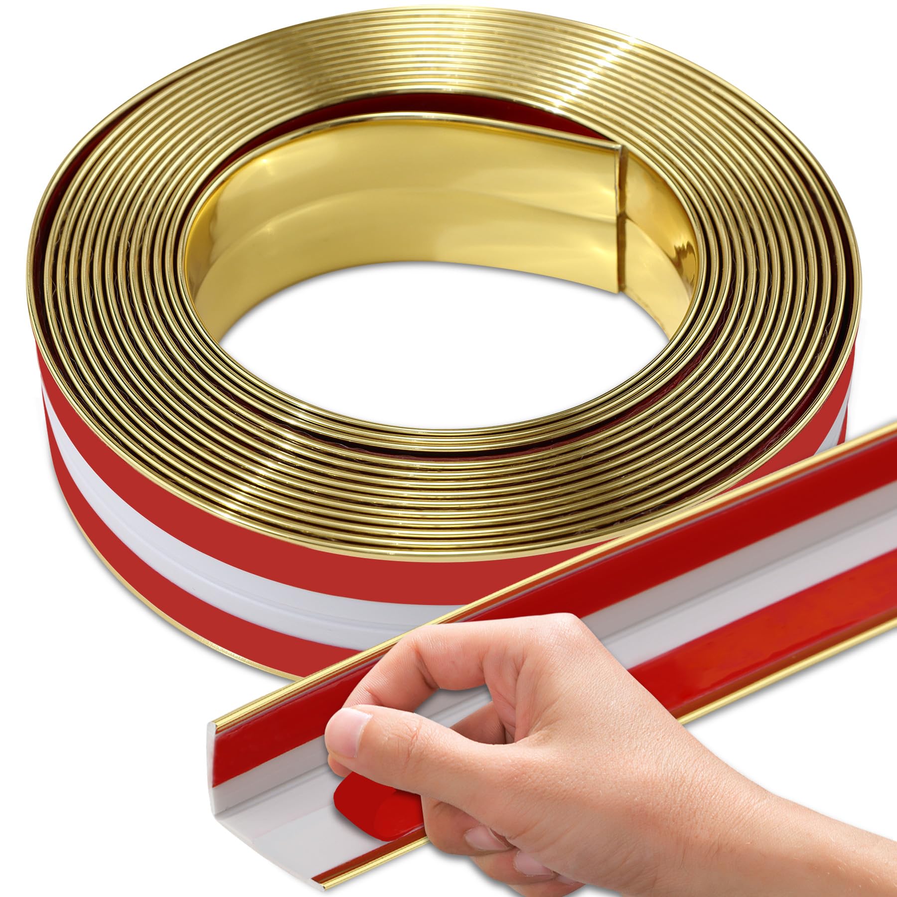 Snapklik.com : Coengwui L-Shaped Corner Guards, Peel And Stick Molding ...
