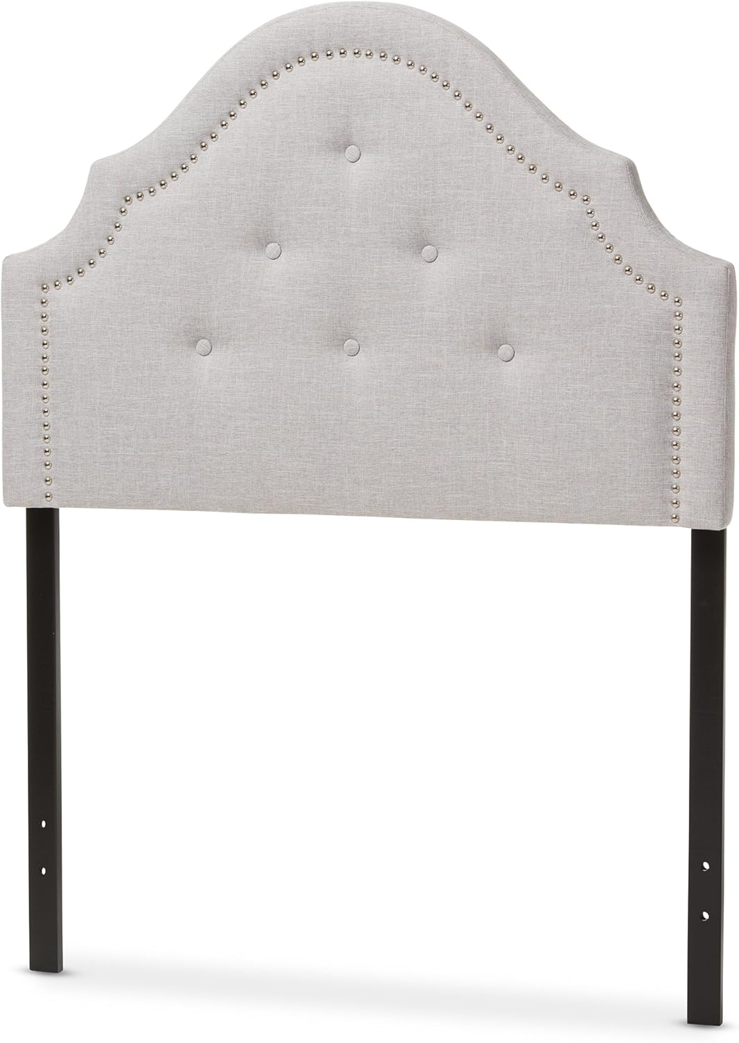 Baxton Studio Cora Modern and Contemporary Greyish Beige Fabric Upholstered Twin Size Headboard