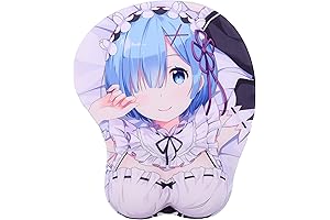 Rem 3D Anime Mouse Pads with Wrist Rest