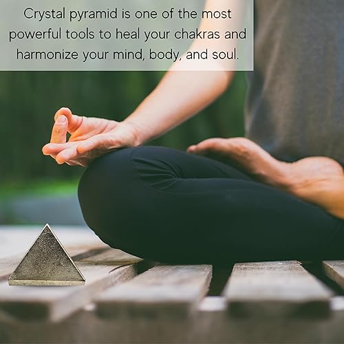 Miniatura 506 de Amazing Gemstone White Agate Snow Quartz Pyramid Crystal Healing Stones - 1" Great Pyramid Figurine of Natural Stone Pyramid for Meditation, Reiki