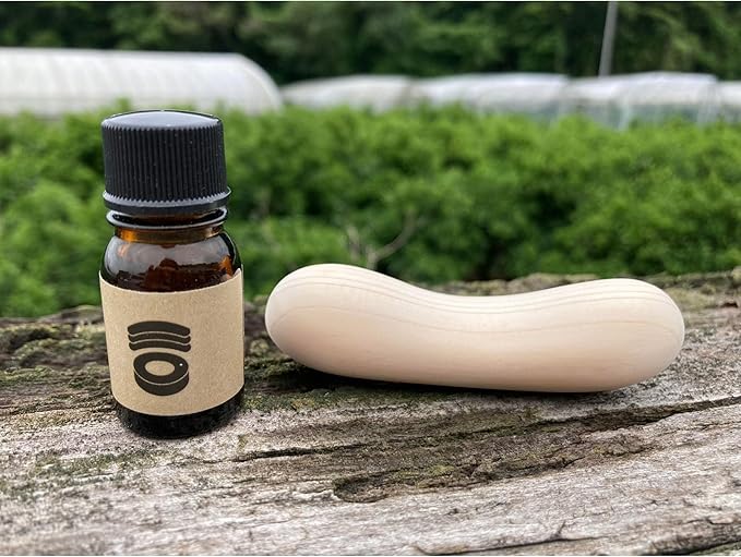 Masajeador y difusor de aromas de madera Hinoki - Hecho a mano miniatura 6
