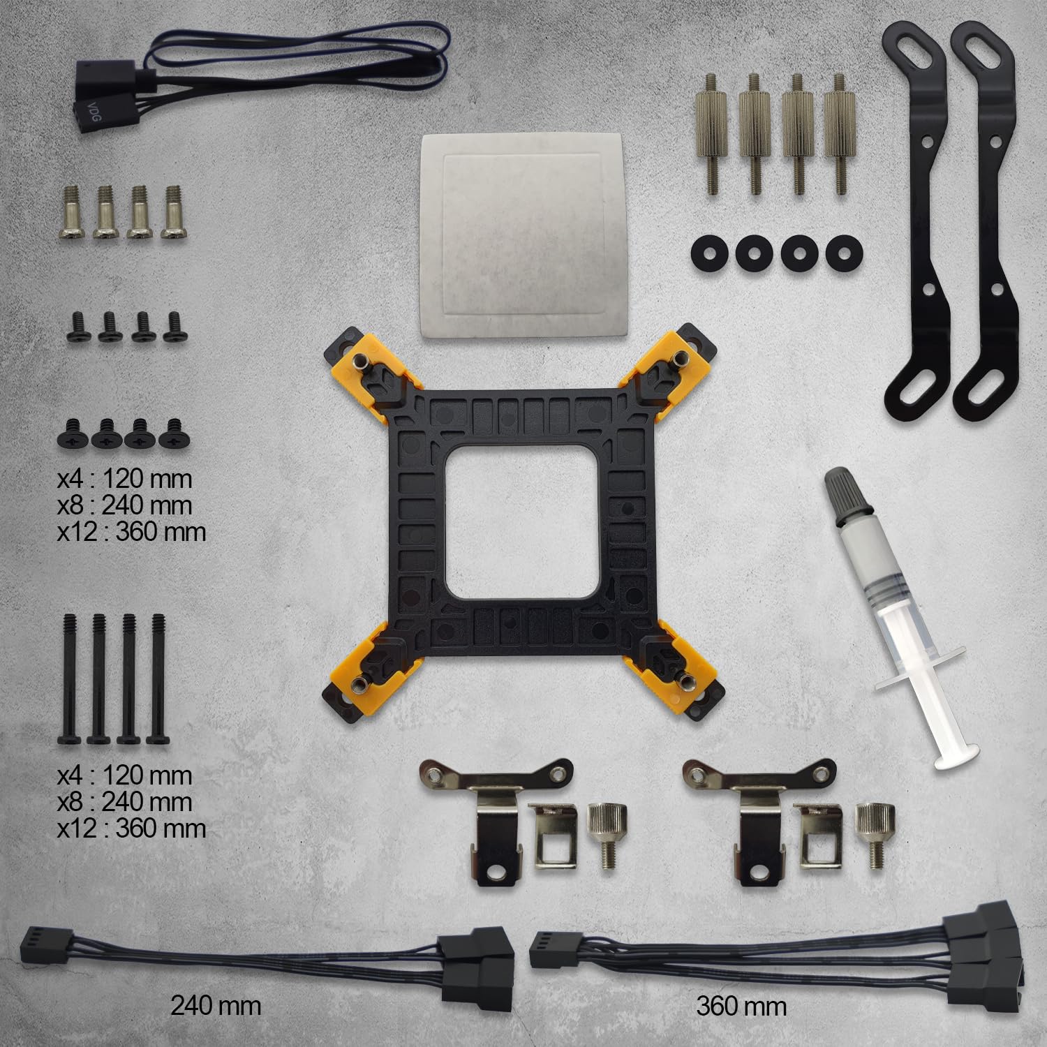 EMPIRE GAMING – Guardian P-W120 Watercooling AIO PC Gamer - Refroidissement de CPU Liquide ARGB 3 Pins 5V - 1x120MM - Intel LGA 1700/1200/115X/1366/2066/2011,AMD AM5/AM4 - Blanc