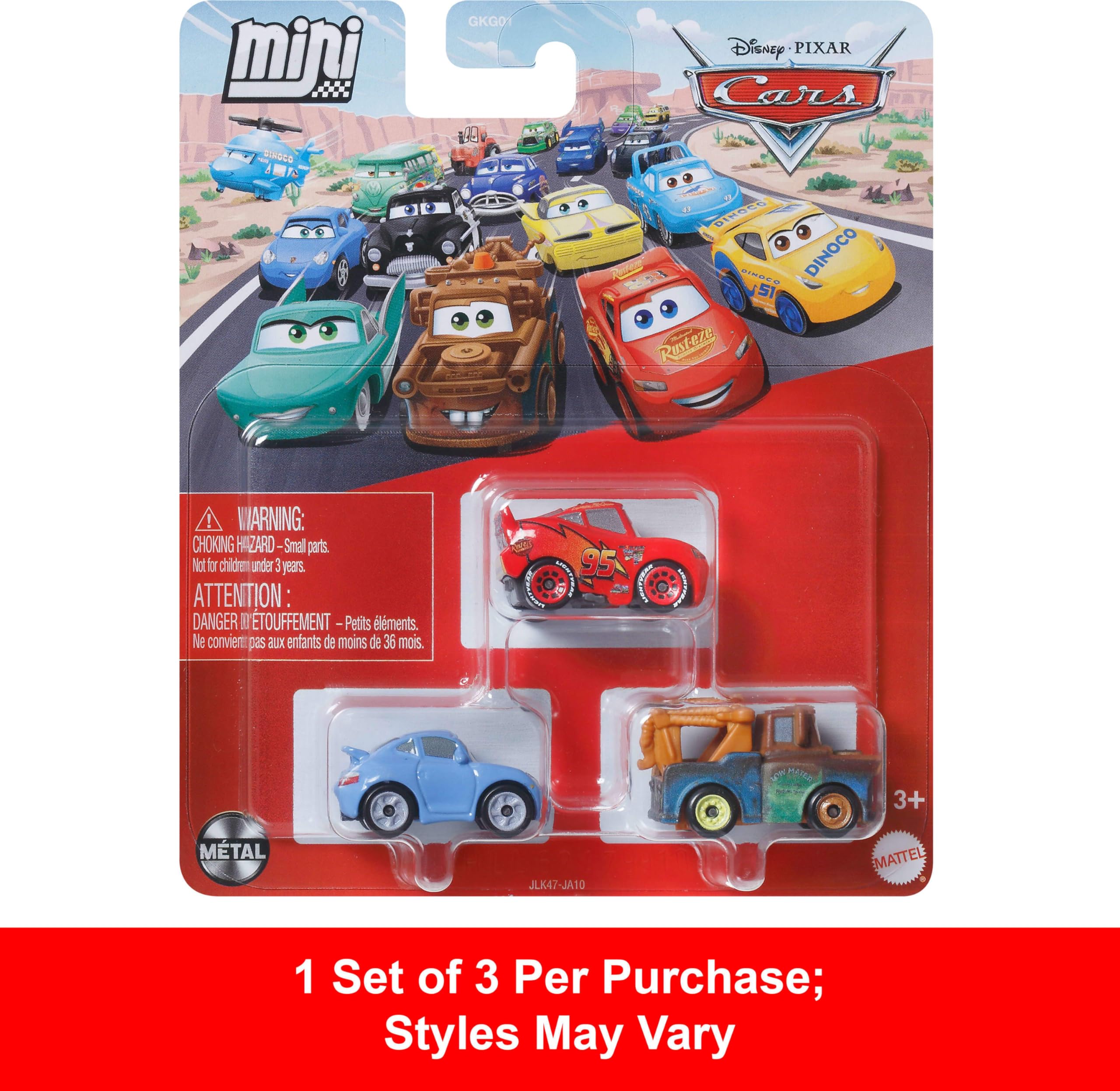 Amazon.com: Disney Mattel - Cars - Minis 3 Pack Assortment Pixar