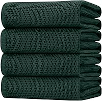 Vista 224 de Homaxy Paños de cocina de 100% algodón con tejido de gofre, ultra suaves, absorbentes, de secado rápido, 12 x 12 pulgadas, paquete de 6, albaricoque