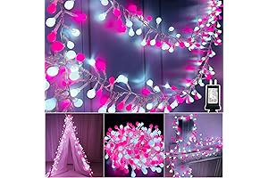400 LED, 16.4 Ft Valentine's Day Globe String Lights: Heartfelt Holiday Ambiance