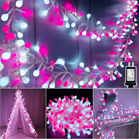 400 LED, 16.4 Ft Valentine's Day Globe String Lights: Heartfelt Holiday Ambiance