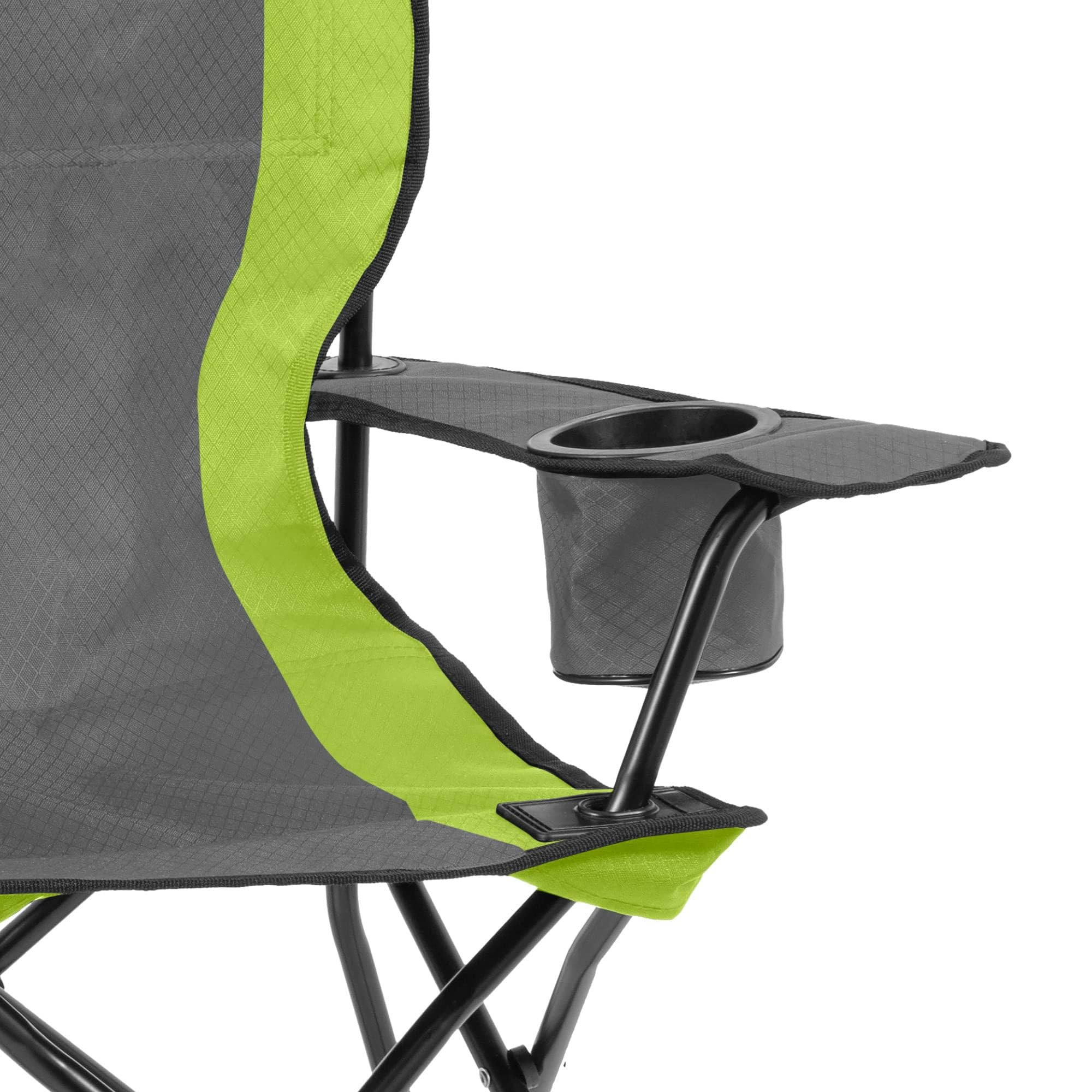 Brunner 0404038N.C70 Krzesło składane Camping z szerokimi podłokietnikami, Przewrócona Rama Bezpieczeństwa, Niebieski/Czarny, Zakres 102 kg, Standard