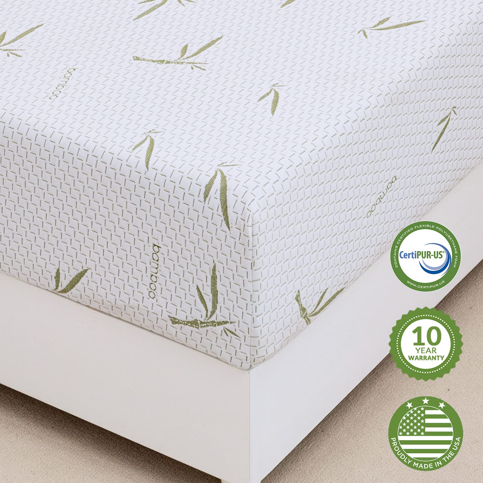 Airdown King Mattress, 10 Inch Memory Foam Mattress in a Box with