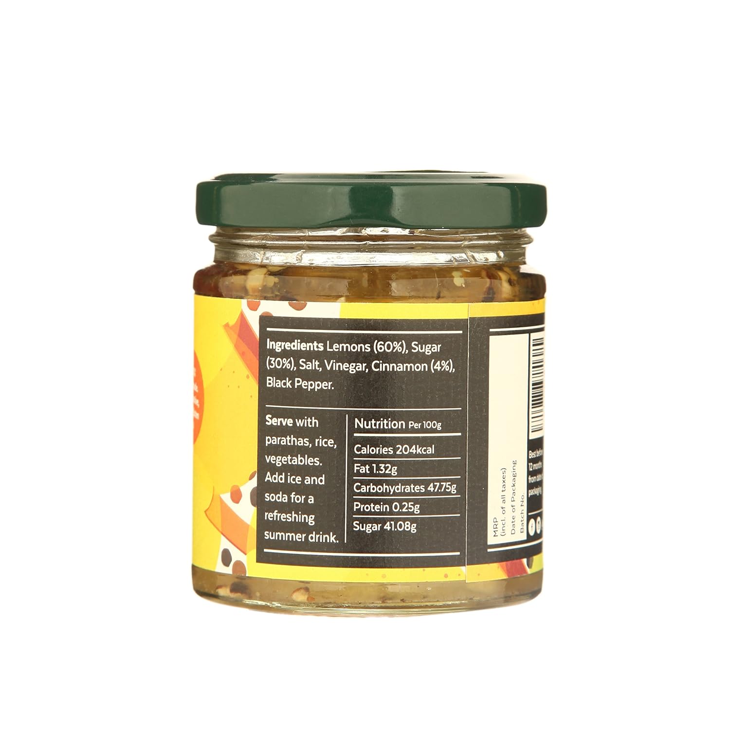 Aamra (Ghaziabad) Homemade Fresh Lime Indian Pickle - 200 grams