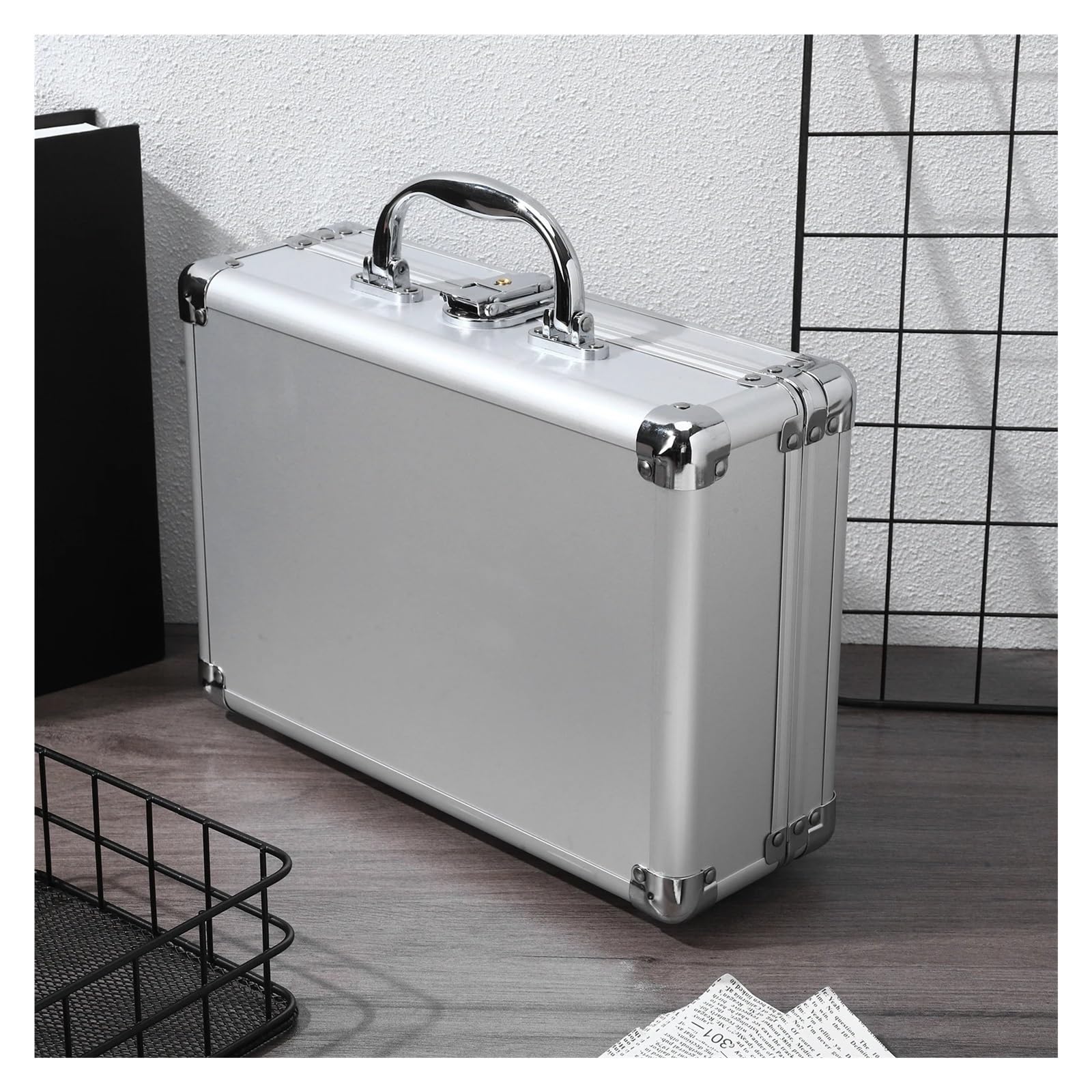 Cassetta Portautensili In Metallo Aluminum Alloy Portable Tool Case | Briefcase For With Lock Small Size Hard Shell Storage Suitcase Instrument