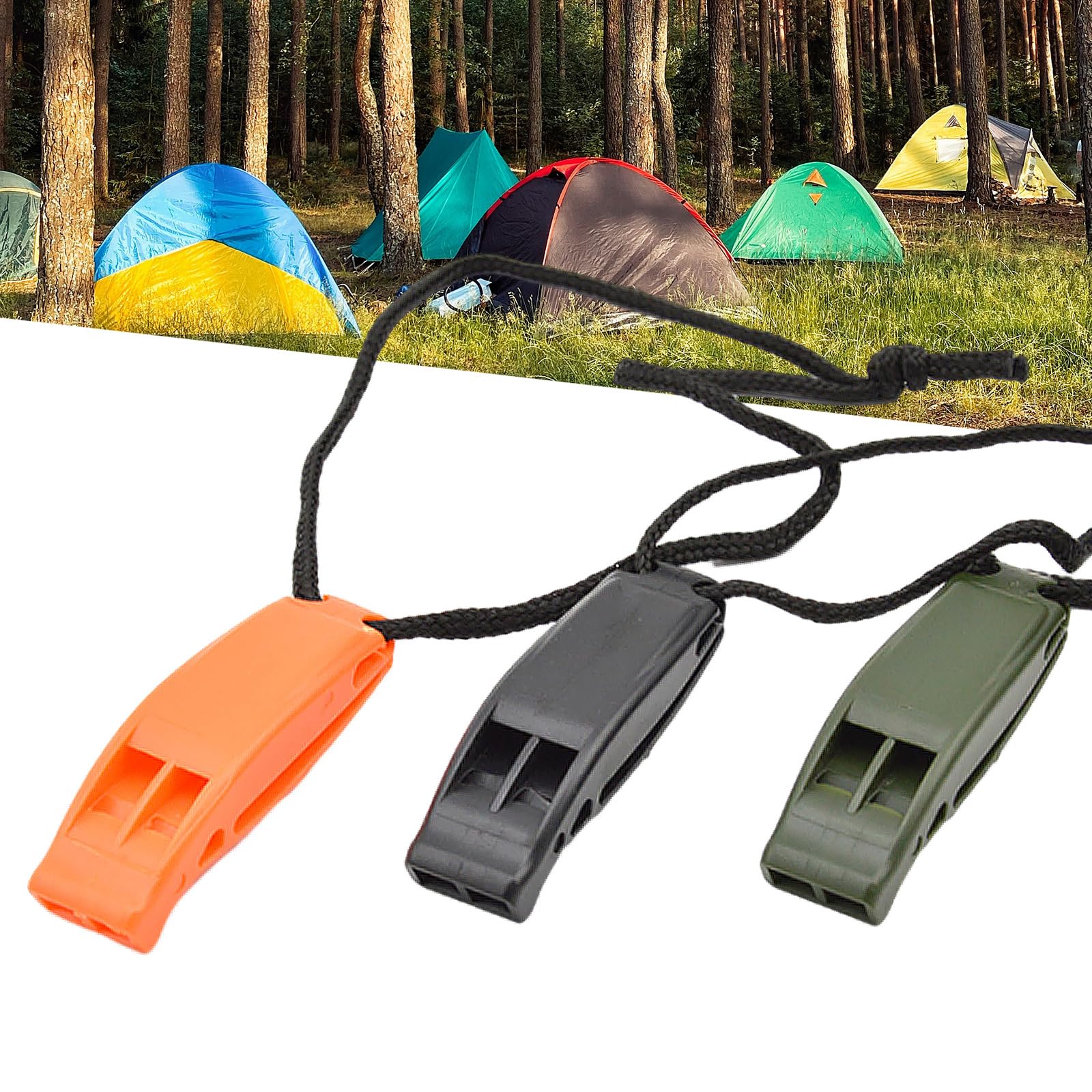 2Pcs Whistles Emergencies Keychains Whistles Outdoor Camping Whistles Emergencies Survival Whistles