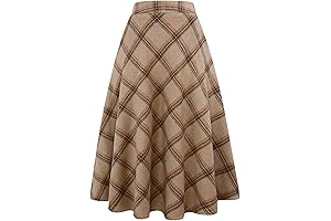 Womens Plaid Wool Skirts: Essential for Dark Academia Wardrobe