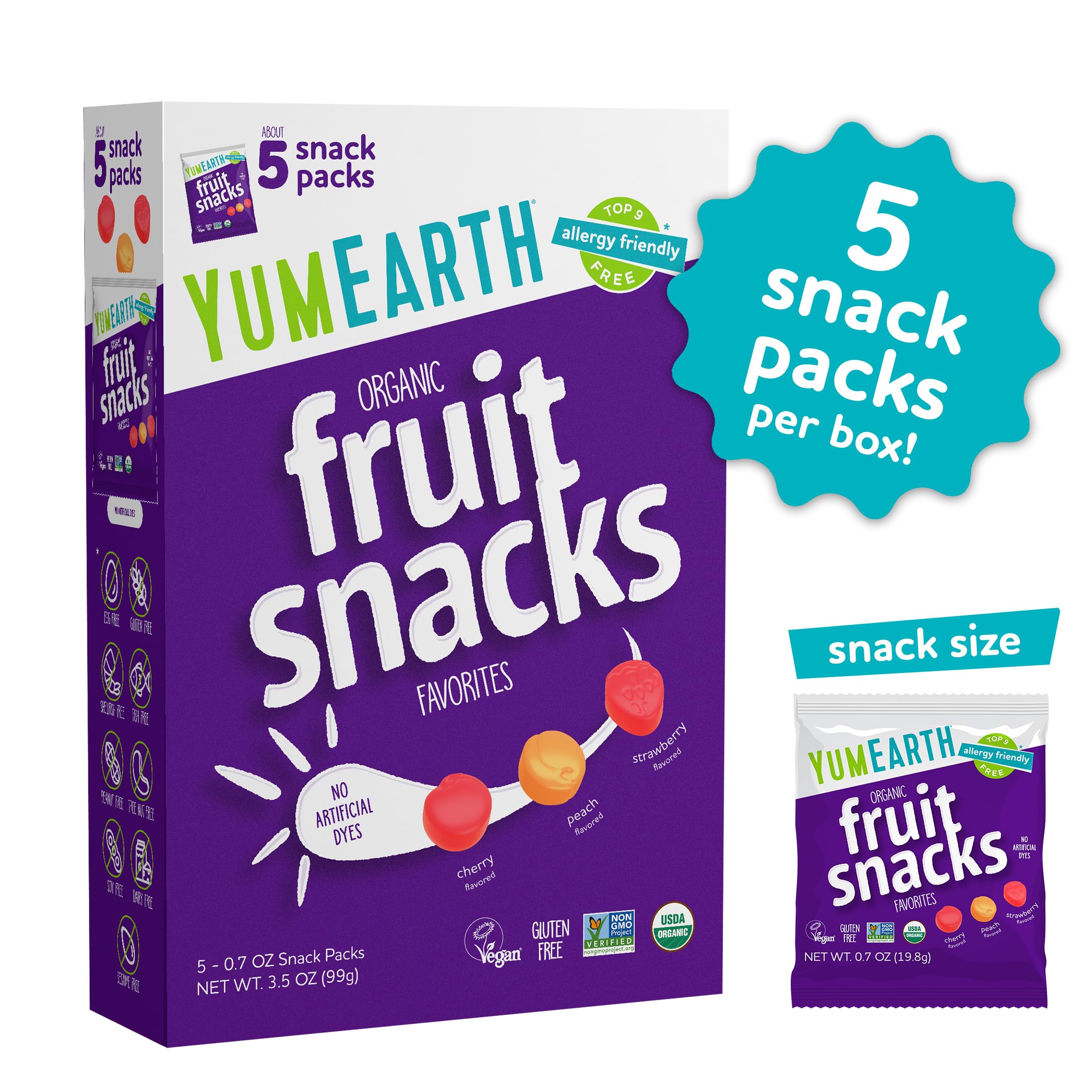 Amazon.com: YumEarth Organic Assorted Flavor Fruit Snacks