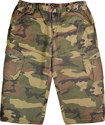 Mens Camouflage Shorts 3 Quarter Length 