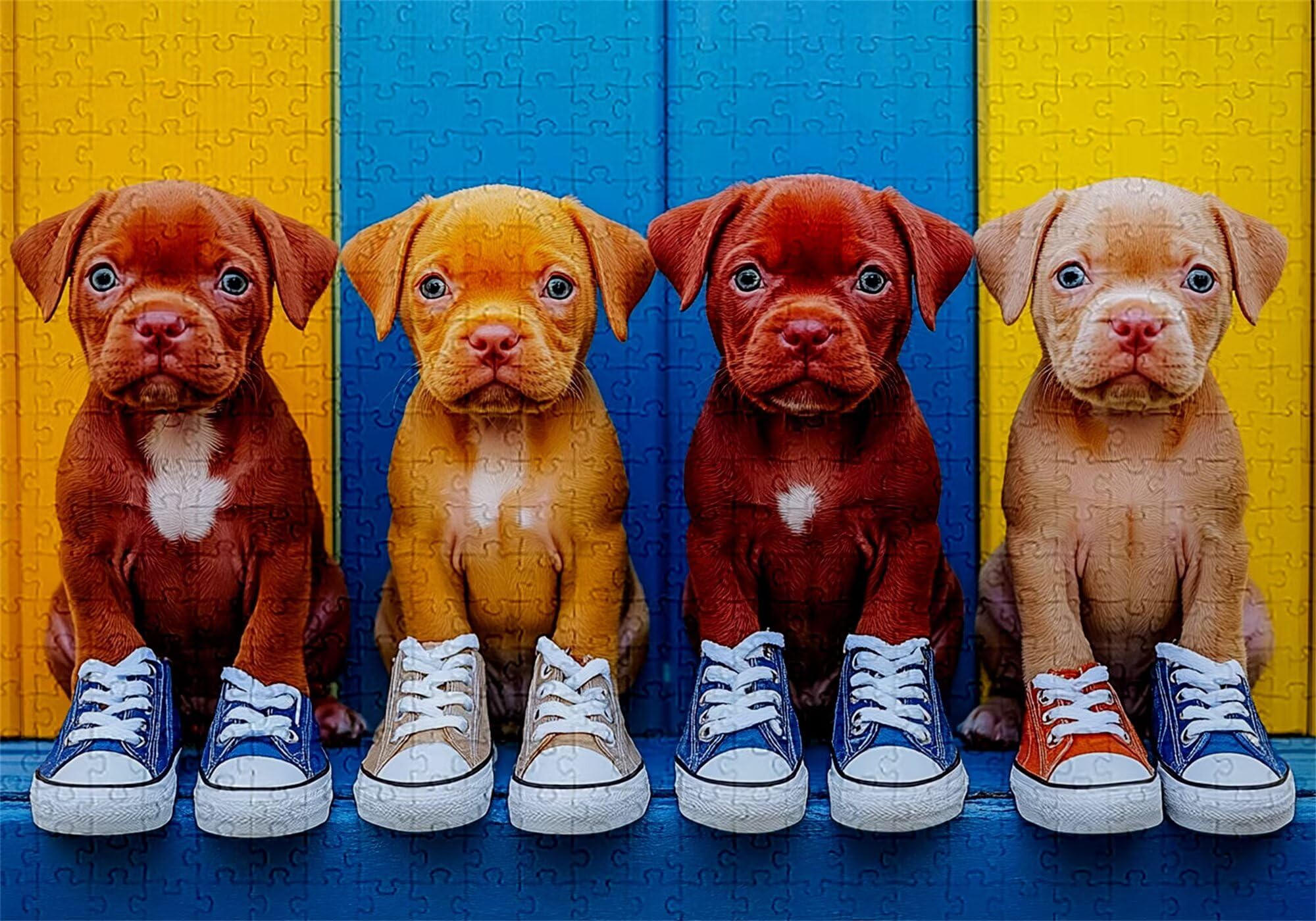 Puzzle 3000 elementów puzzle dla dorosłych pies 122 x 81 cm unikalne rzemiosło klasyczne 3D drewniane układanka do rodzinnych gier aktywnych, układanka do samodzielnego wykonania nawet do dekoracji