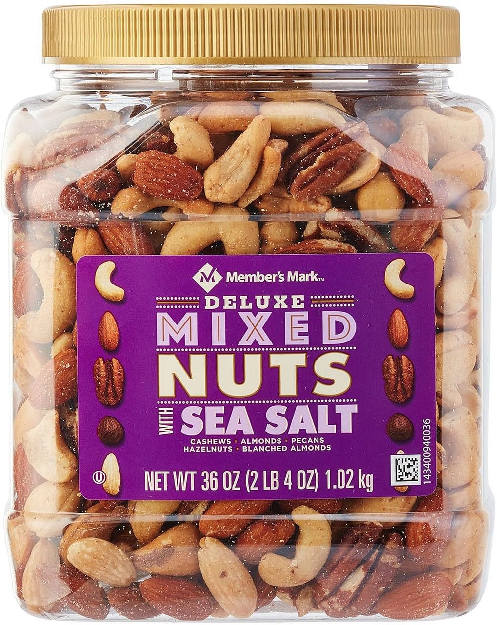 Member's Mark Deluxe Roasted Mixed Nuts With Sea Salt (34 Oz.)