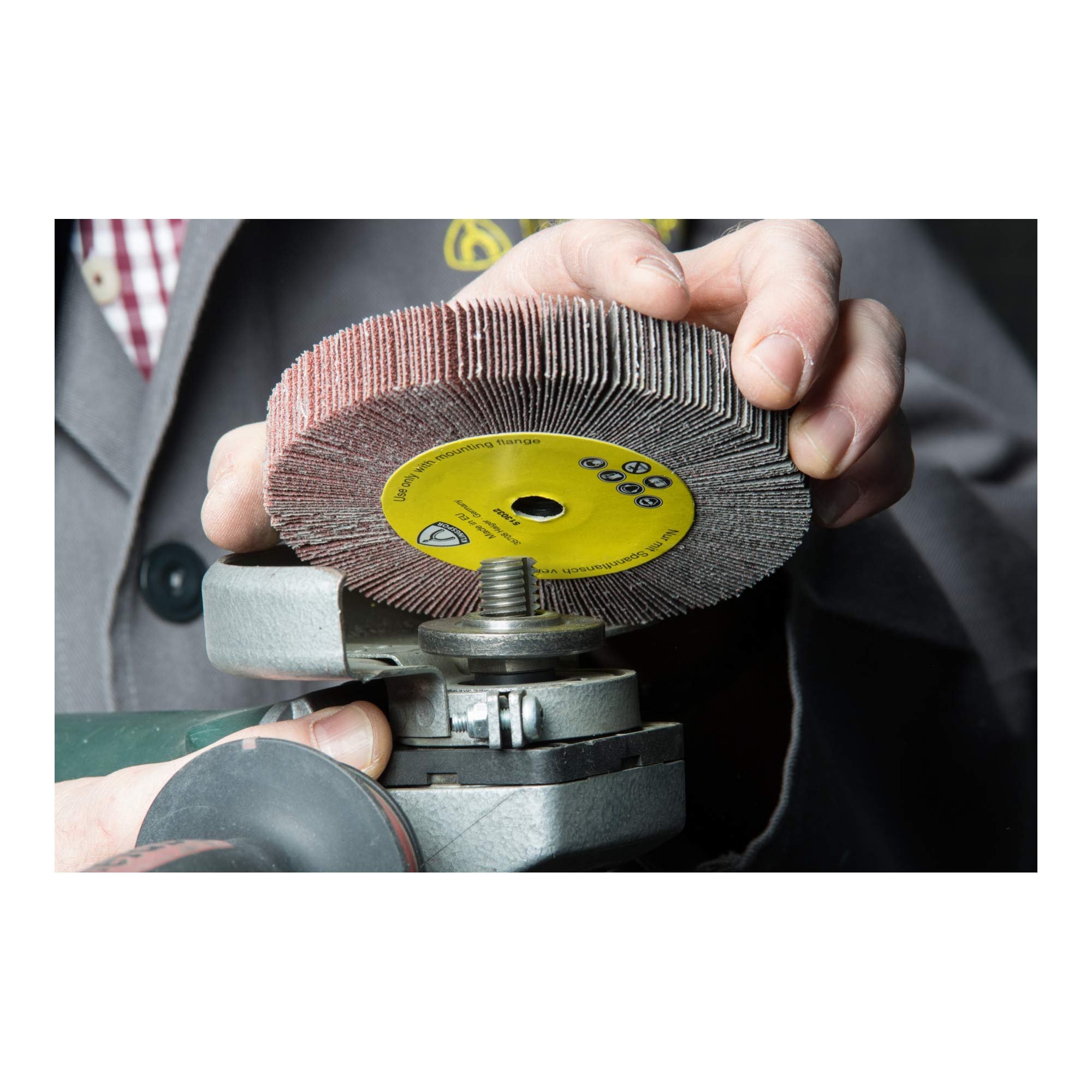 Klingspor WSM 617 Schleifmopräder LS 309 X, 125 x 20 mm Korn 60 Gewinde M 14 2 Stk