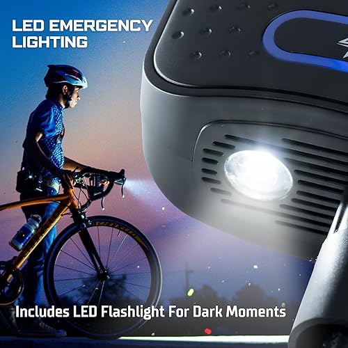 Miniatura 6 de Regalosonline - Inflador eléctrico portátil recargable por USB, mini compresor de aire digital con pantalla LCD para automóvil, motocicleta,