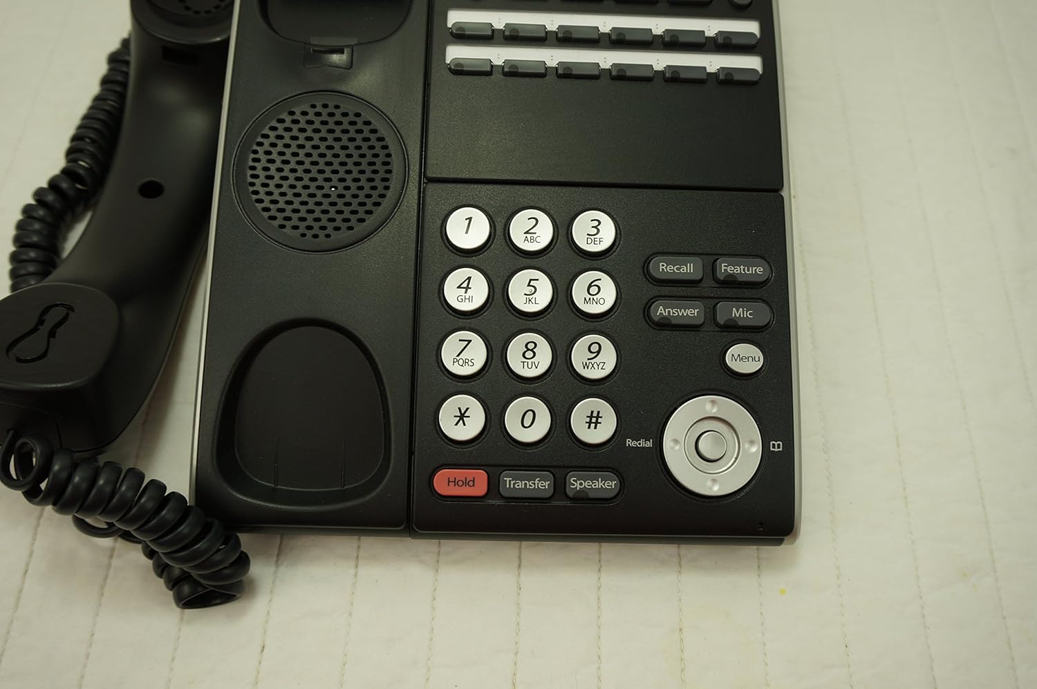 NEC DTL-12D-1 (BK) - DT330 - 12 Button Display Digital Phone Black Stock# 680002