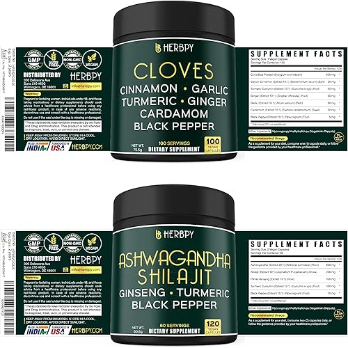 Miniatura 9 de Paquete de suplemento de clavo 7 en 1 y Ashwagandha Shilajit 5 en 1