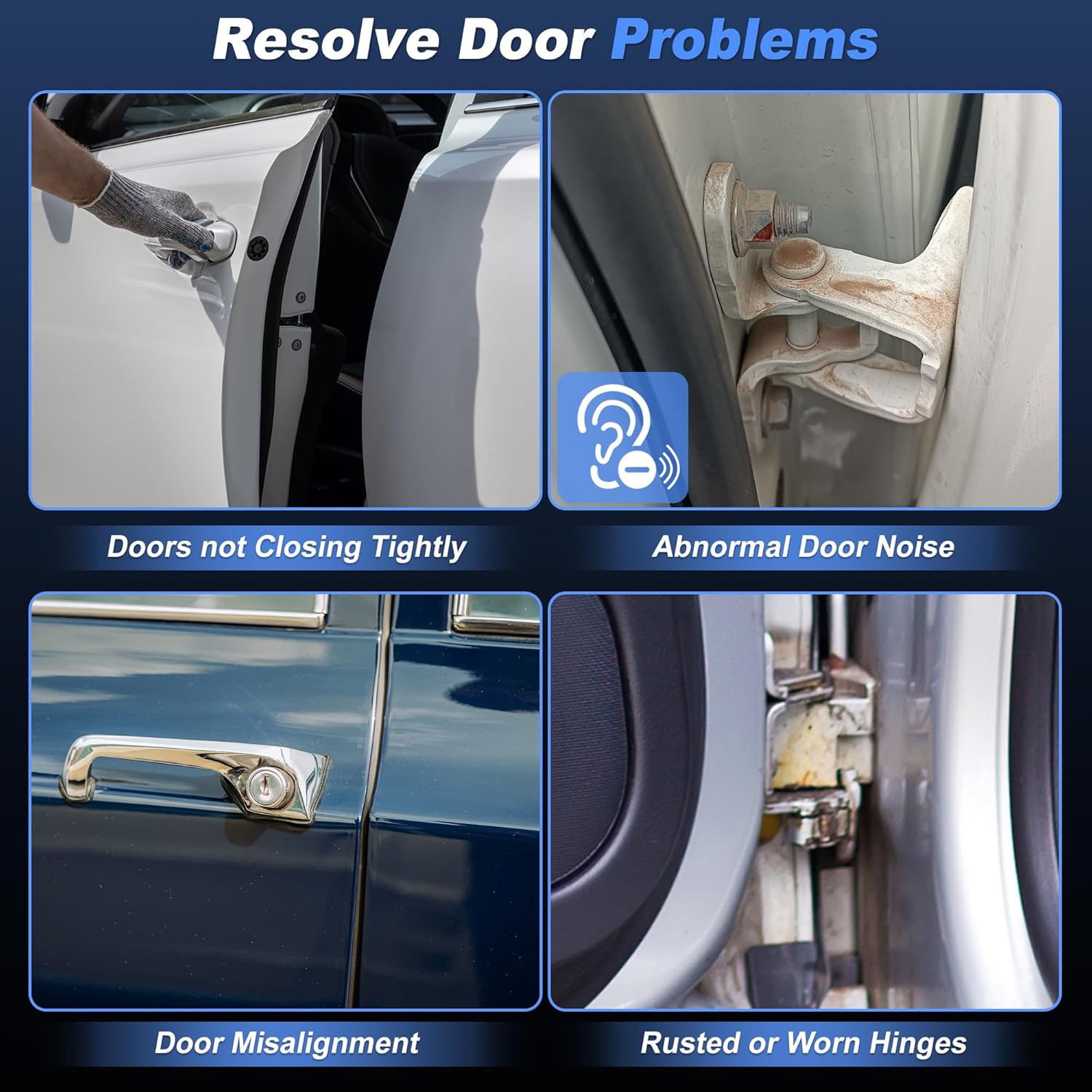 Upper Door Hinge Assembly for Chevrolet Blazer S10 1995-2005 Front Driver Upper Side Car Door Pivot for GMC Jimmy Sonoma 1994-2004 Replaces 15981547 924-106 Left Door Hinges Pin