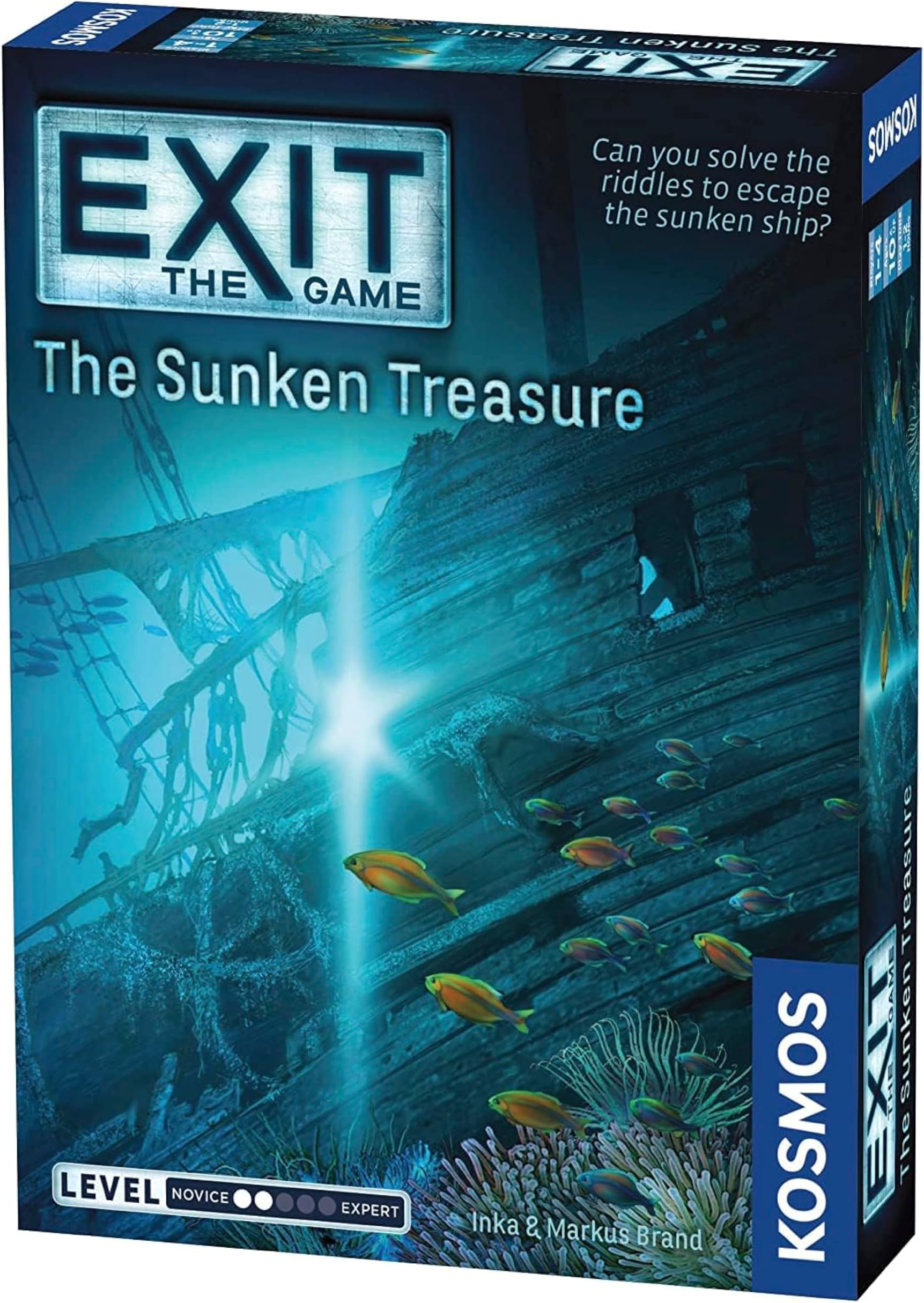 The Sunken Treasure | Exit: The Game - A Kosmos| Family-Friendly, Card-Based At-Home Escape Room Experience for 1 To 4 Players, Ages 10+