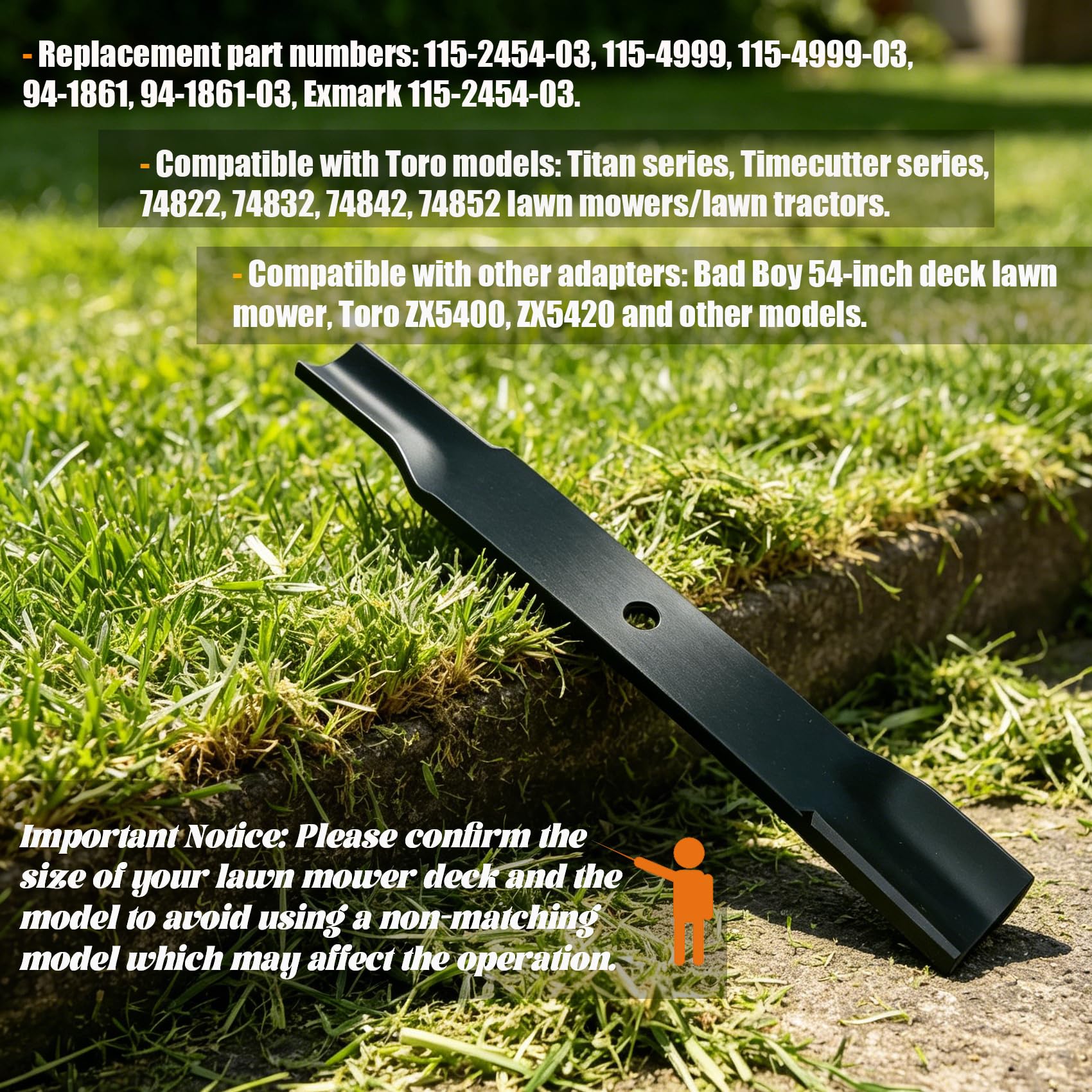 Amazon.com : 115-5059-03 79016P Mower Blades, Compatible with Toro