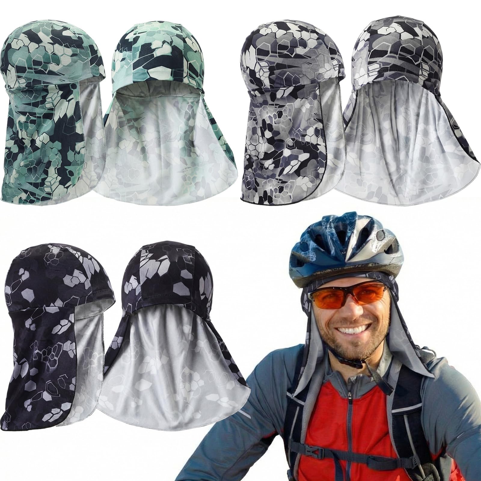 Syhood Helmet Liner with Neck Mask Cooling Skull Cap