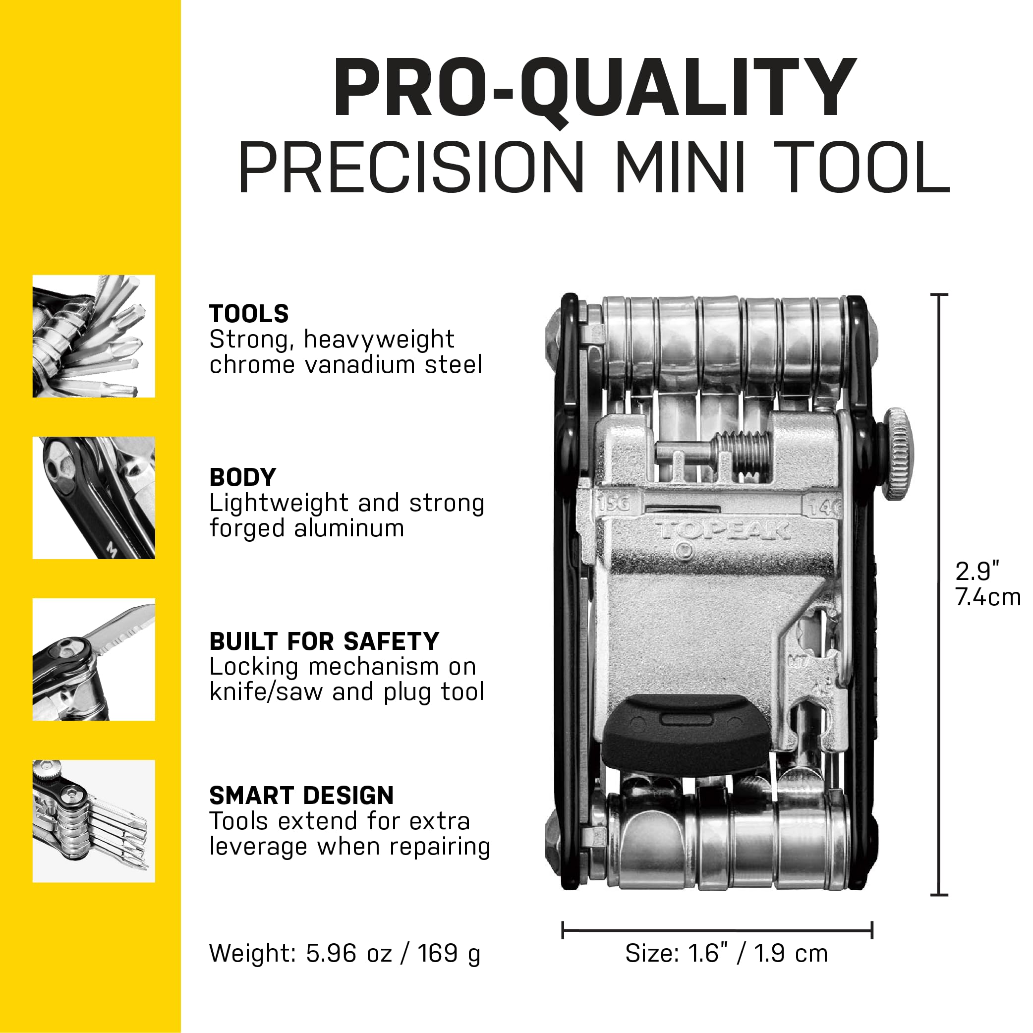 Topeak Mini 18 Plus Multi-Tool [TT2518] | Maintenance - Performance Bicycle