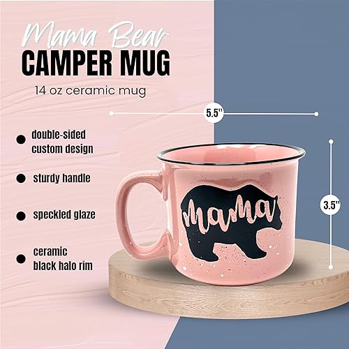 Miniatura 10 de Mama Bear & Papa Bear Coffee Mug Set - Cute Coffee Cup Gift Set for Men and Women - Unique Fun Gifts for Him, Her, Couples, Parents, Grandparents