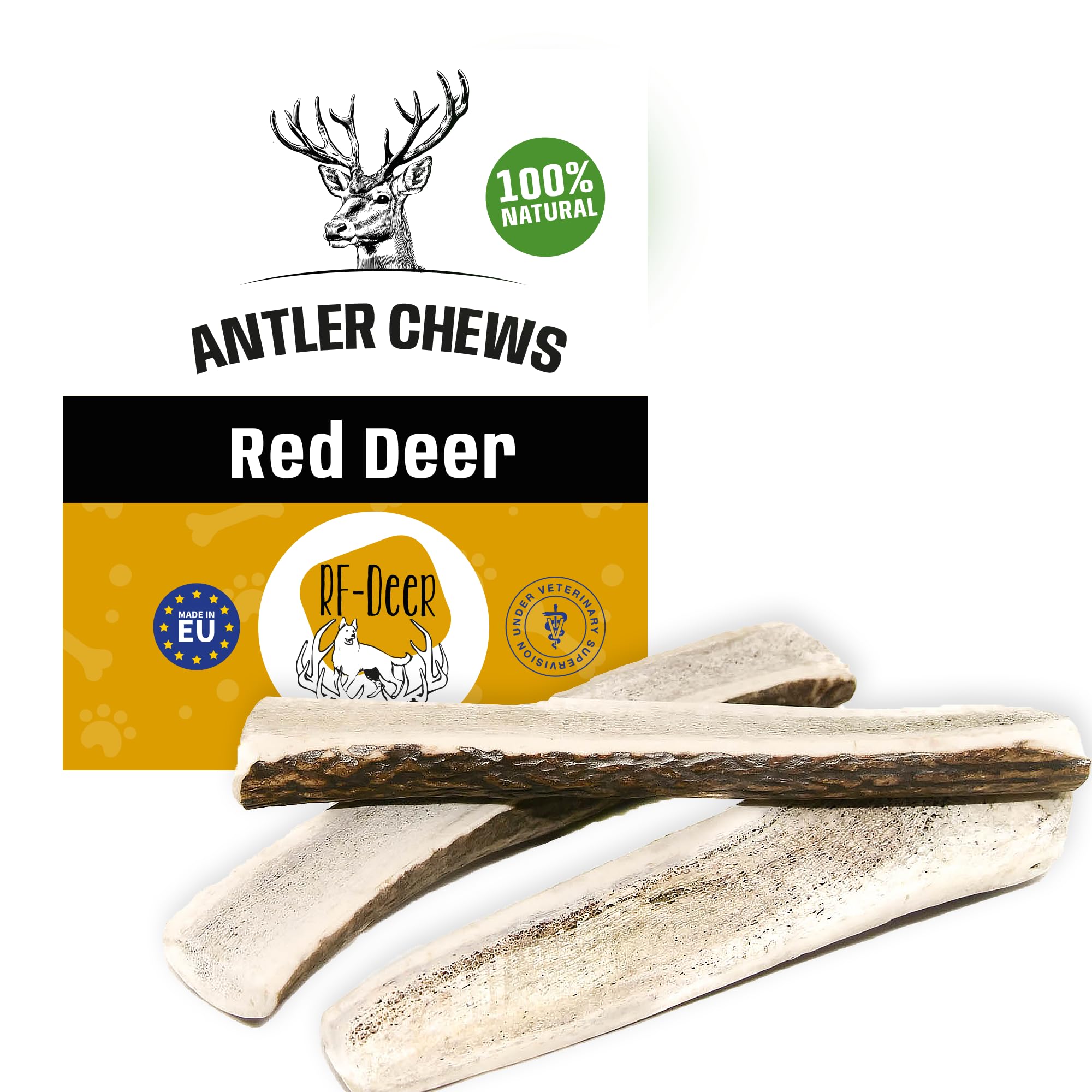 Bois de Cerf Jouet Chien Interieur, Stick de Cerf, Os a Macher, Produit Naturel, Dog Treats Toy, Haute Durabilitè - Jouet pour Chien Qui S'ennuie 500g L Soft