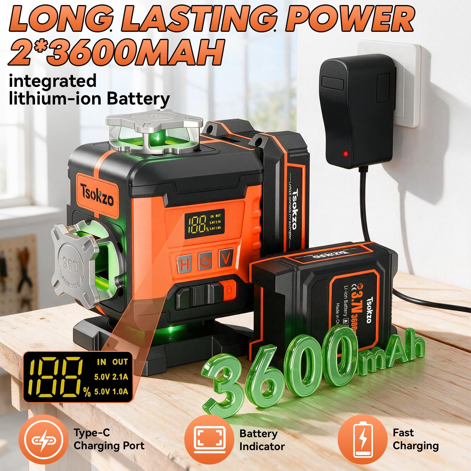 Tsokzo 16 Line Laser Level - Precise Alignment -5 Tsokzo 16 Line Laser Level - Precise Alignment -5
