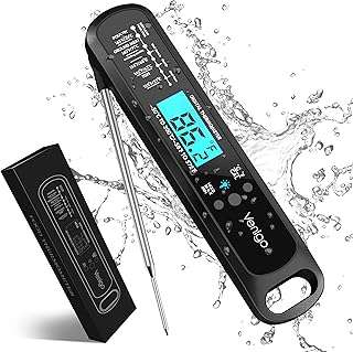 Venigo Digital Meat and Food Thermometer for Cooking and Grilling, Waterproof Instant-Read Cooking Thermometer, Kitchen Pr...