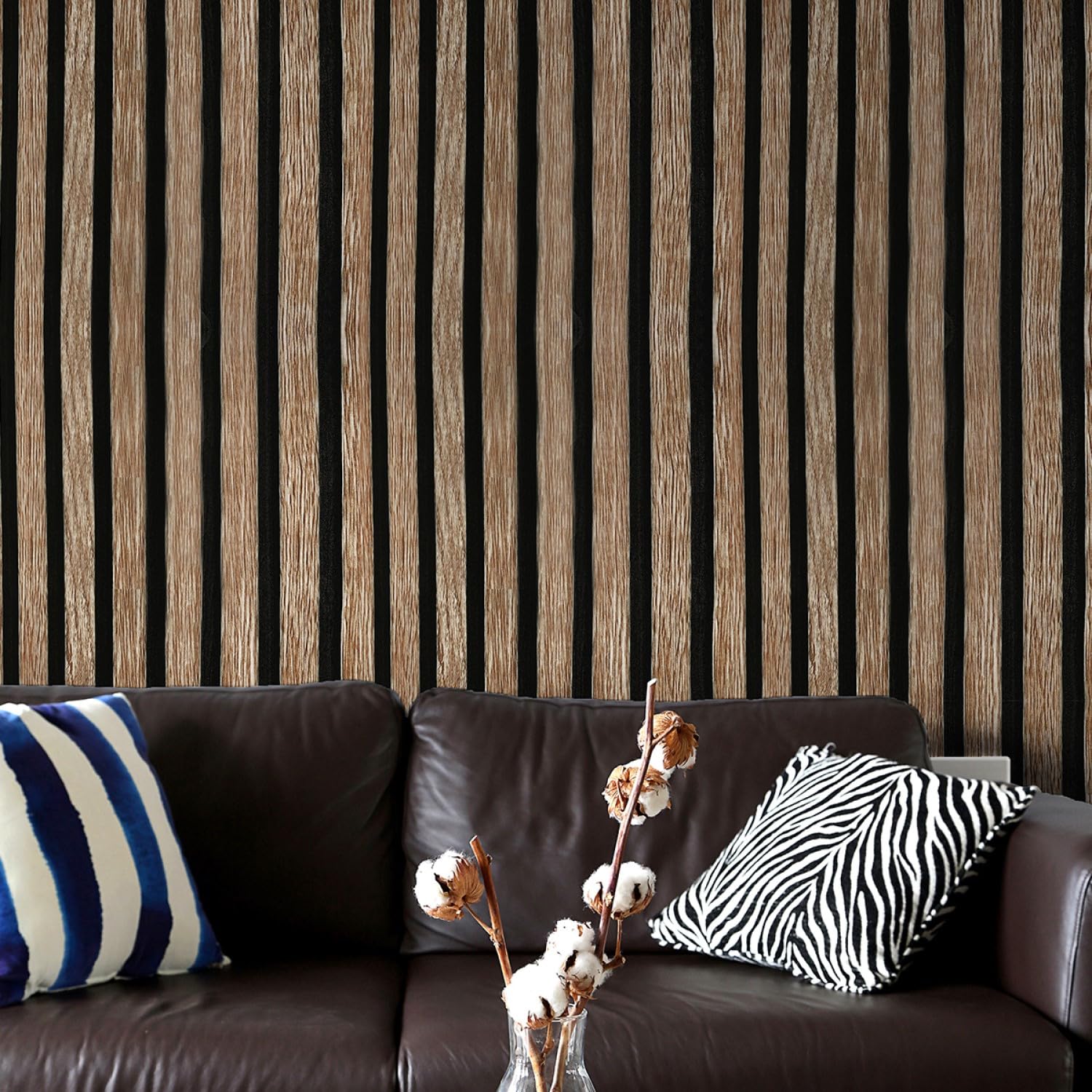 JAAMSO ROYALS Wooden Colour with Black Stripe Wallpaper for Furniture, Wooden Wallpaper, PVC Wallpaper, Door Wallpaper Waterproof, Wood Wallpaper, Wooden Wallpaper for Walls (100 CM X 45 CM) (B0CQVLMQ12) Amazon Price History, Amazon Price Tracker