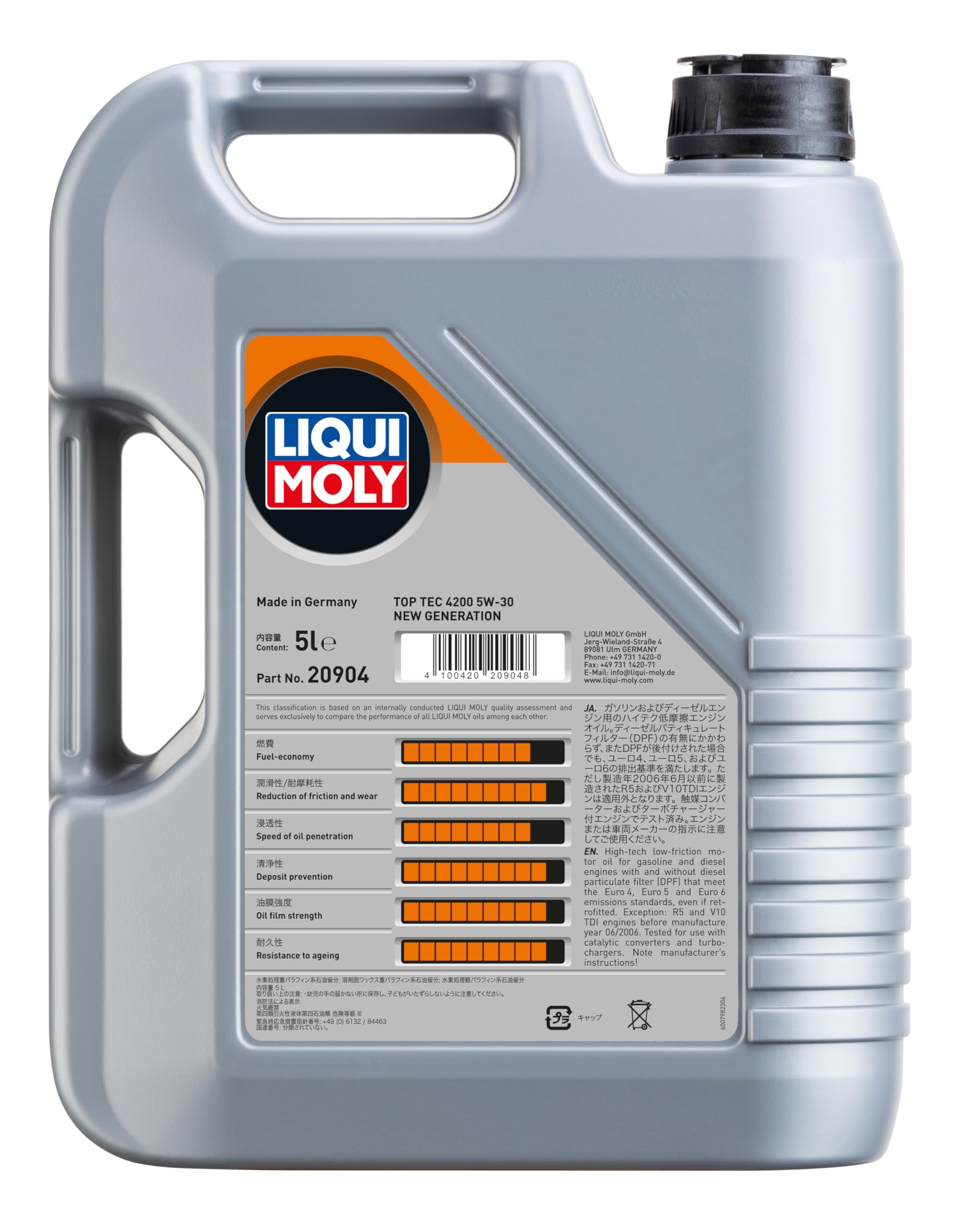 Amazon | LIQUI MOLY (リキモリ) トップテック4200 ロングライフⅢ