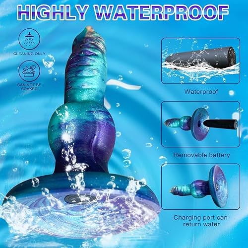 Miniatura 3 de Consoladores de dragón vibrador de juguete sexual, consolador anal pequeño monstruo de fantasía de 7.08 pulgadas, consolador de fantasía con ventosa