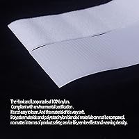 Vista 4 de 3 pulgadas de ancho 1.5 yardas de largo Hojas autoadhesivas de estilo de gancho y bucle Parche de nailon con pegamento súper adhesivo Tiras
