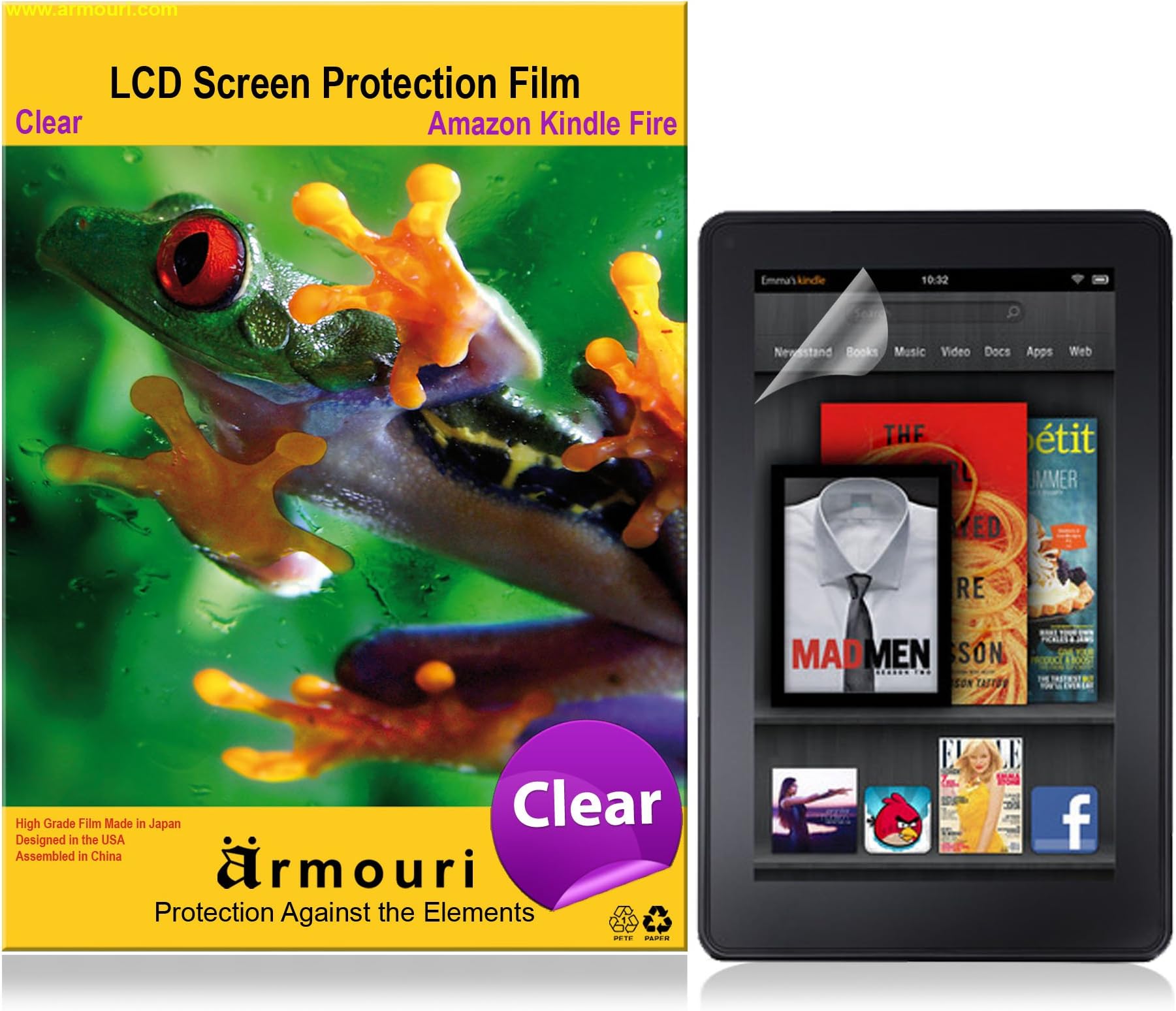 armouri Amazon Kindle Fire Tablet Clear Screen Protector - 1 Pack