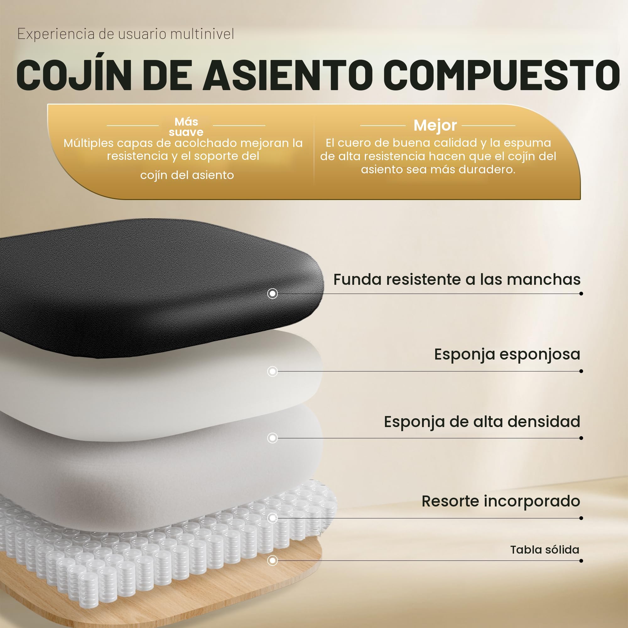 Silla Ergonómica Escritorio Amplia, Silla Oficina Ejecutiva con Reposapiés 165 ° Respaldo Ajustable Silla Gaming en casa Cuero imitación 150-200KG, Negro