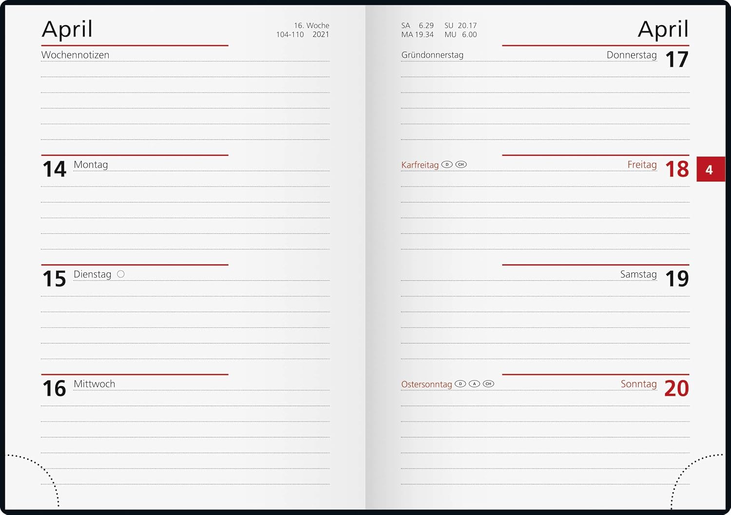 rido/idé 7013008901 pocket diary perfect/Technik I, 2 pages = 1 week, 100 x 140 mm, leather cover, Rio black, calendar 2021